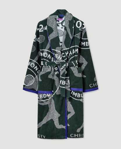 The Championships 2024 Cotton Towelling Robe in Green